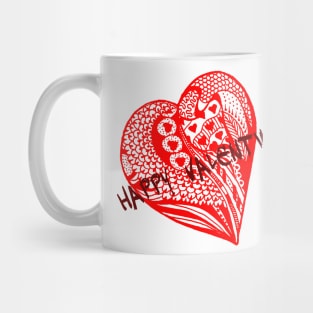 Happy Valentine Heart 11 Aussie Tangle Mug